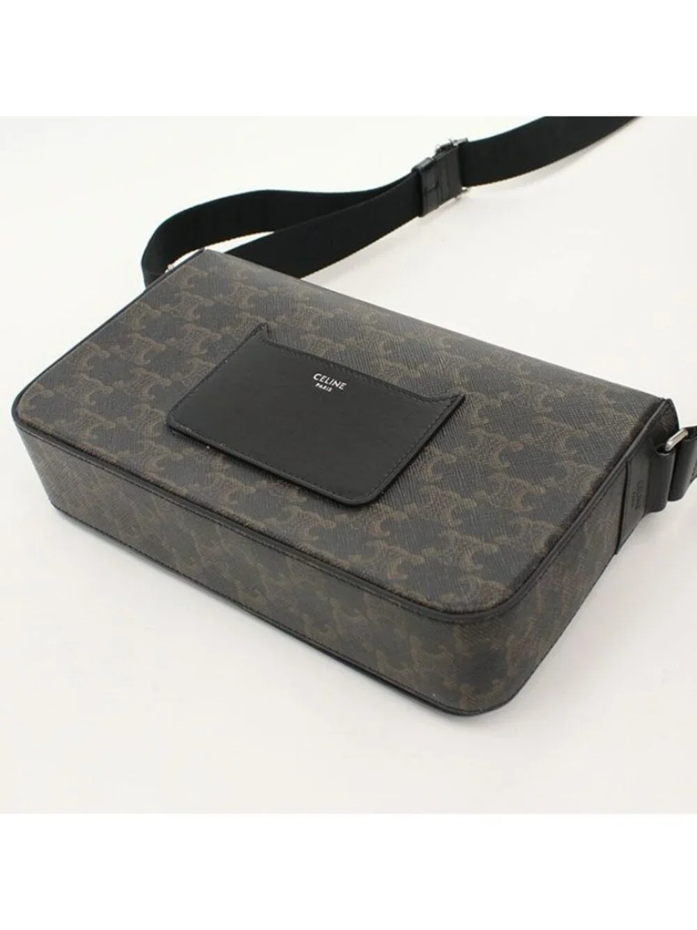 Celine Flap Messenger Bag Triomphe Canvas